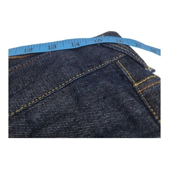 EVISU Jeans Men 38 Blue Paris Denim Vintage Art To Wear Baggy Hip Hop Y2K artsy - Picture 6 of 11